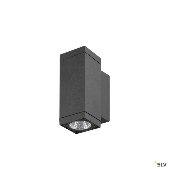 SLV 1010179 THEO PRO S, Wandaufbauleuchte, up/down, DALI, P1, rechteckig, 2700 K, 6 W, 24°, anthrazit