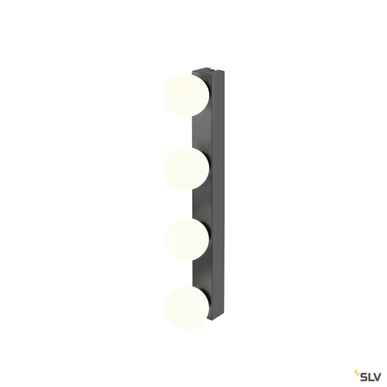 SLV 1010193 SUN Mirror, Wandaufbauleuchte, quad, 2700/3000/4000 K, TOUCH button, 18 W,  IP44, schwarz