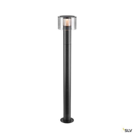 SLV 1010199 TAHA II 90, Stehleuchte, PHASE, 2200/2700 K, IP65, zylindrisch, schwarz