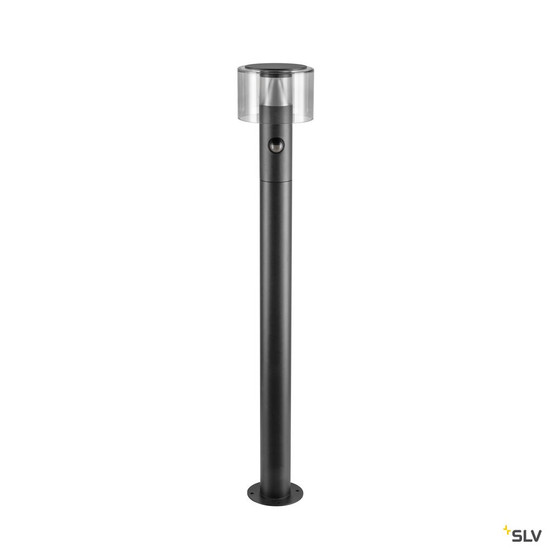 SLV 1010201 TAHA II 90, Stehleuchte, SENSOR, 2200/2700 K, IP54, zylindrisch, schwarz