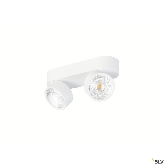 SLV 1010269 KALU 2.0, Wand- und Deckenaufbauleuchte, PHASE, 3000 K, 19 W, 36°, weiß