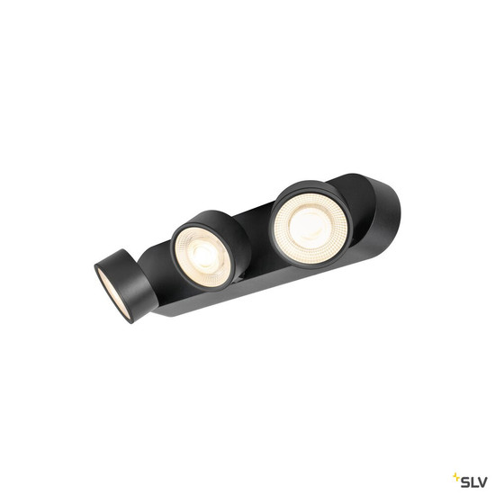 SLV 1010270 KALU 2.0, Wand- und Deckenaufbauleuchte, PHASE, 2700 K, 28 W, 36°, schwarz