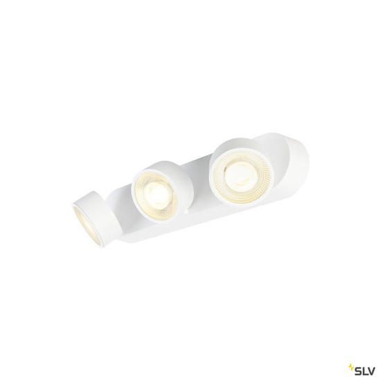 SLV 1010275 KALU 2.0, Wand- und Deckenaufbauleuchte, PHASE, 3000 K, 28 W, 36°, weiß