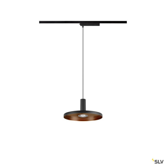SLV 1010288 LALU®, 1~Pendelleuchte, PHASE, LED Base, Mix&Match, Pendellänge 200 cm, 2700/3000K, 40°, schwarz