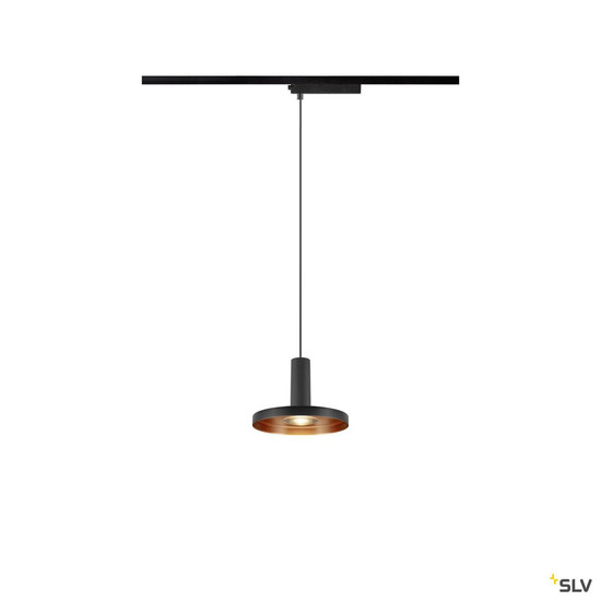 SLV 1010288 LALU®, 1~Pendelleuchte, PHASE, LED Base, Mix&Match, Pendellänge 200 cm, 2700/3000K, 40°, schwarz