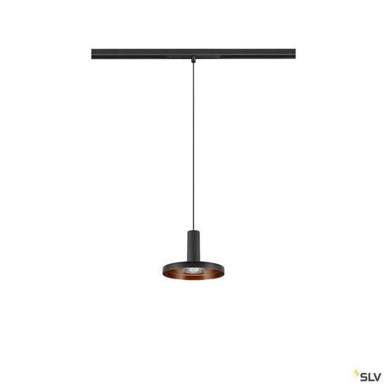 SLV 1010289 LALU®, 48V Pendelleuchte, DALI, LED Base, Mix&Match, Pendellänge 200 cm, 2700/3000K, 40°, schwarz
