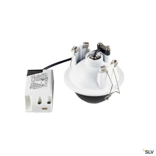 SLV 1010354 DYSKO, Deckeneinbauleuchte, rund, PHASE, 2700K, 6.4 W, 36°, weiß / schwarz