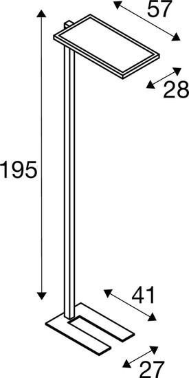 SLV 1010393 WORKLIGHT EASY, FL 940, Stehleuchte, 4000K, IP20, schwarz