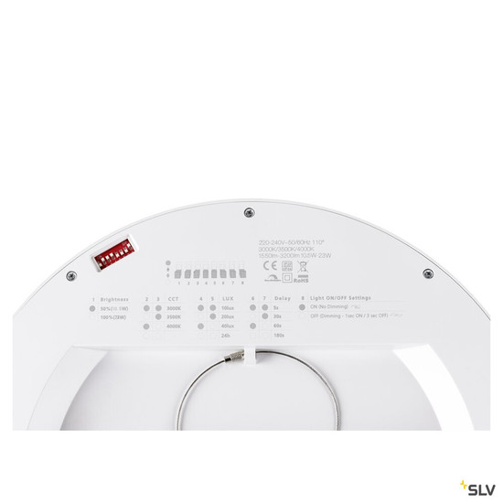 SLV 1010400 DOWNLIGHT VARIO 290 28 830/840 WH ML PIR