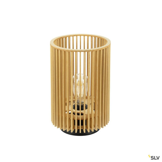 SLV 1010402 WUD TL, E27, Tischleuchte, zylindrisch, 1 x max. 40 W, natur