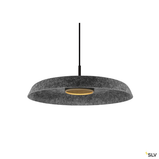 SLV 1010403 GRIP! FLAT, Felt shade Ø50cm x 6,2cm, anthrazit