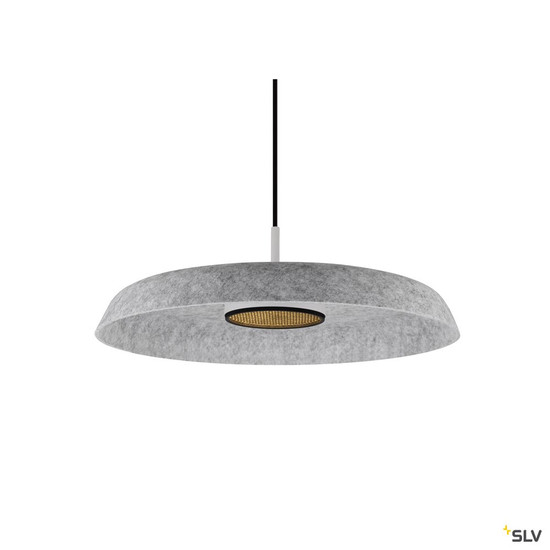 SLV 1010404 GRIP! FLAT, Felt shade Ø50cm x 6,2cm, grau
