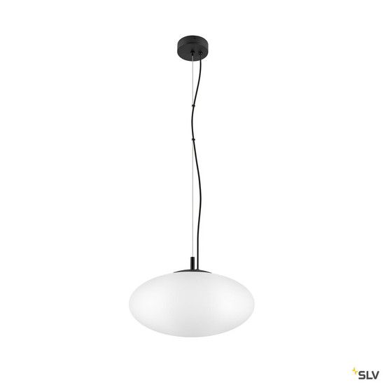 SLV 1010413 OLYPSO 40, Pendelleuchte, E27, Pendellänge 400 cm, 1 x max. 40 W, schwarz