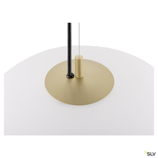 SLV 1010414 OLYPSO 40, Pendelleuchte, E27, Pendellänge 400 cm, 1 x max. 40 W, gold