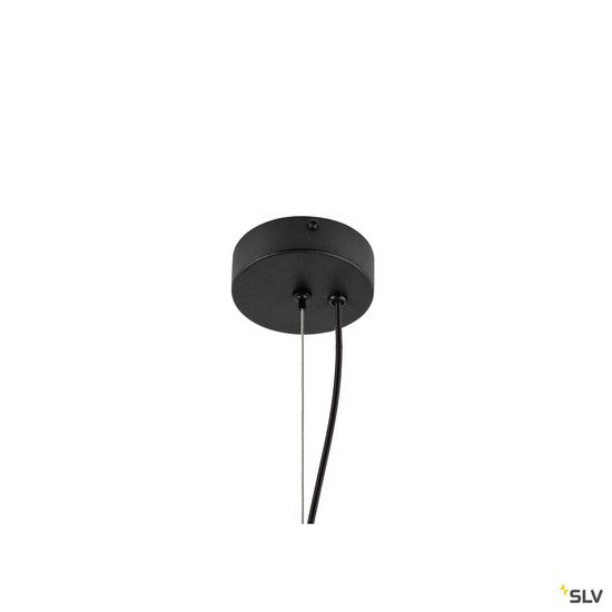 SLV 1010415 OLYPSO 50, Pendelleuchte, E27, Pendellänge 400 cm, 1 x max. 40 W, schwarz