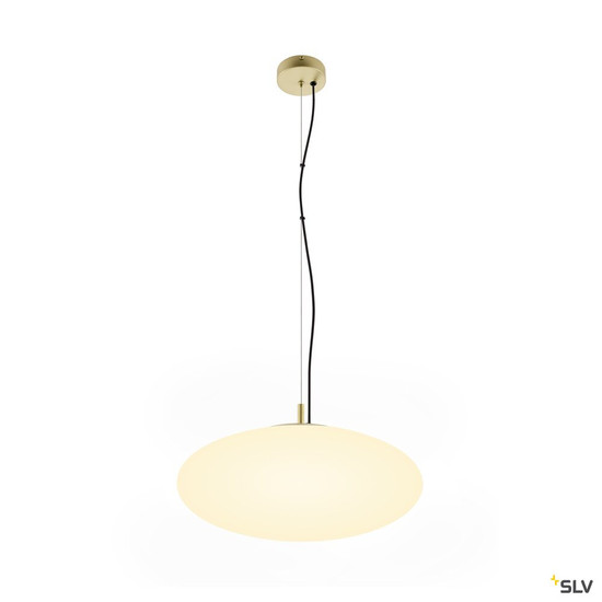 SLV 1010416 OLYPSO 50, Pendelleuchte, E27, Pendellänge 400 cm, 1 x max. 40 W, gold