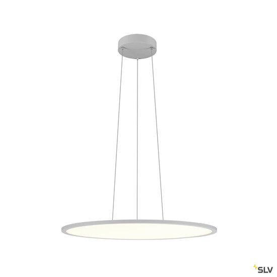 SLV 1010427 PANEL 60, Pendelleuchte, rund, PHASE, Pendellänge 200 cm, 3000/4000K, 90°, grau