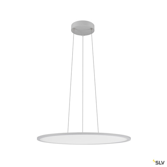 SLV 1010429 PANEL 60, Pendelleuchte, rund, DALI, Pendellänge 200 cm, 3000/4000K, 90°, grau