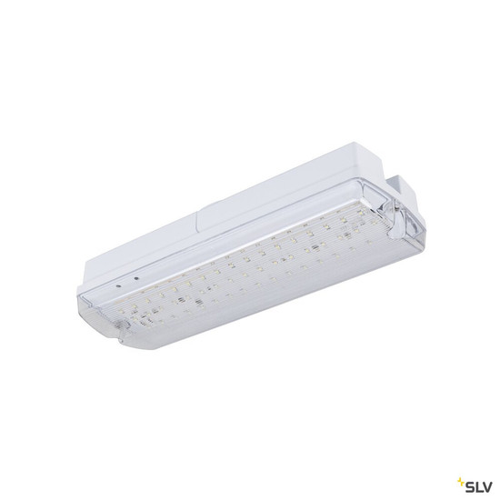 SLV 1010505 P-LIGHT, Wand- und Deckenaufbauleuchte, rechteckig, 6000K, 5.2 W, weiß / transparent