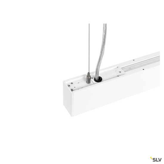 SLV 1010509 GLENOS® PRO, Pendelleuchte, 1,2m, DALI, UGR16, Pendellänge 210 cm, 3000K, 75°, weiß / schwarz