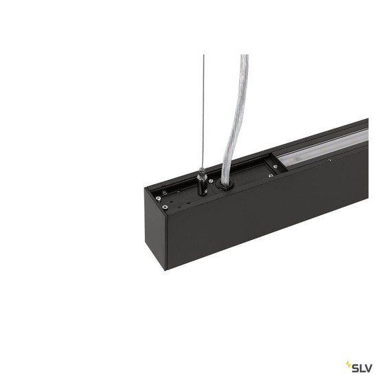 SLV 1010510 GLENOS® PRO, Pendelleuchte, 1,2m, DALI, UGR16, Pendellänge 210 cm, 3000K, 75°, schwarz