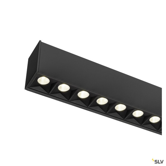 SLV 1010516 GLENOS® PRO, Pendelleuchte, 1,5m, DALI, UGR16, Pendellänge 210 cm, 4000K, 75°, schwarz