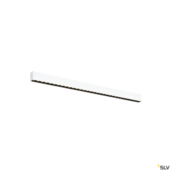 SLV 1010517 GLENOS® PRO, Deckenaufbauleuchte, 1,2m, DALI, UGR19, 3000K, 30 W, 75°, weiß / schwarz