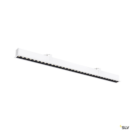 SLV 1010521 GLENOS® PRO, Deckeneinbauleuchte, 1,2m, DALI, UGR19, 3000K, 75°, IP20, weiß / schwarz