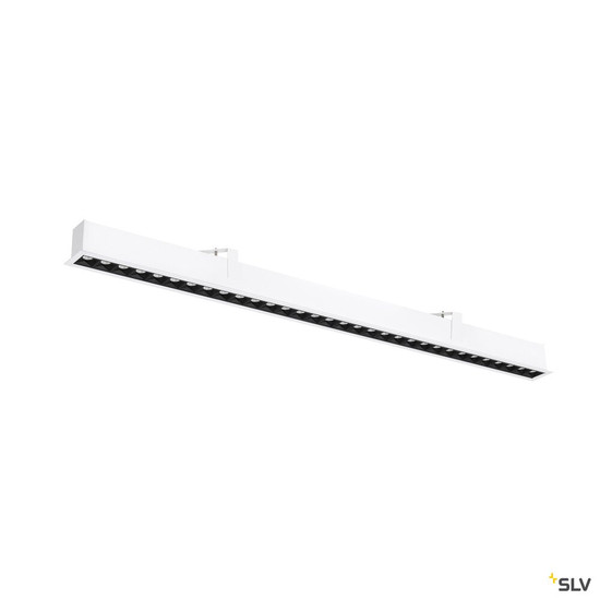 SLV 1010523 GLENOS® PRO, Deckeneinbauleuchte, 1,2m, DALI, UGR19, 4000K, 75°, IP20, weiß / schwarz