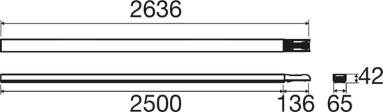 SLV 1010555 EASYLIGHT BC 2500 7 25 BK, Blind Cover 2500mm, 7 pole, 2,5mm2 SLVtec