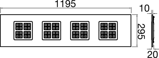 SLV 1010581 PAVANNO 1200/300 45 830/840/850 BK WH UGR19 DALI