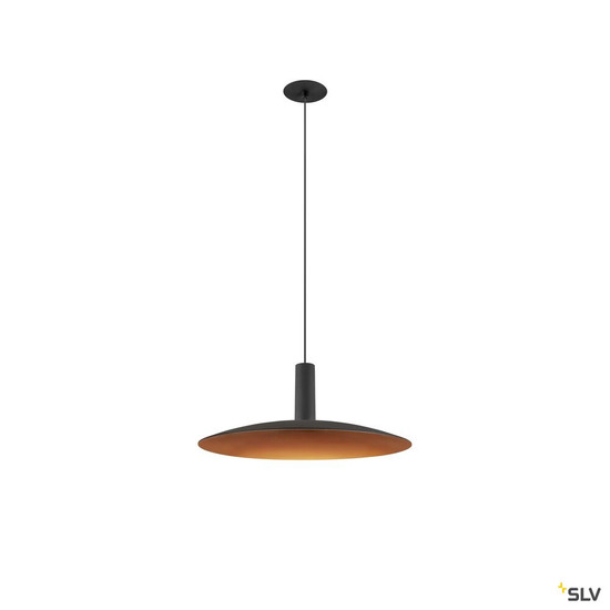 SLV 1010794 LALU® SET, Pendelleuchte, LED Base, ELYPSE 33, PHASE, Recessed, Pendellänge 200 cm, 2700/3000 K, 40°, schwarz