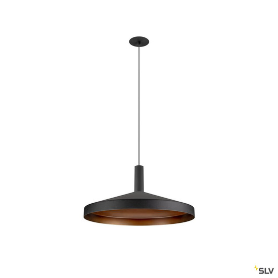 SLV 1010795 LALU® SET, Pendelleuchte, LED Base, TETRA 36, PHASE, Recessed, Pendellänge 200 cm, 2700/3000 K, 40°, schwarz