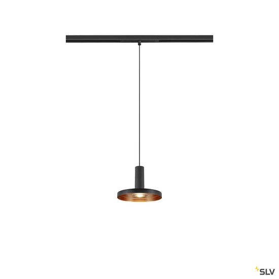 SLV 1010803 LALU® SET, 48V Pendelleuchte, LED Base, TETRA 14, DALI, Pendellänge 200 cm, 2700/3000K, 40°, schwarz