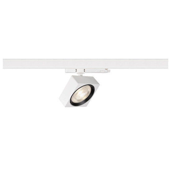 SLV 1010849 EURO CUBE 2 L, 3-Phasen Spot, rechteckig, 4000K, 21W, Phase, 40°, weiß / schwarz