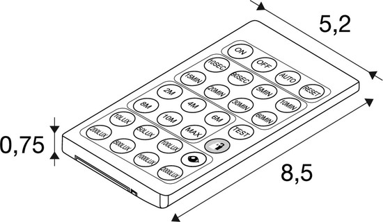 SLV 1011005 BATTEN FLAT P, Fernbedienung PIR Sensor