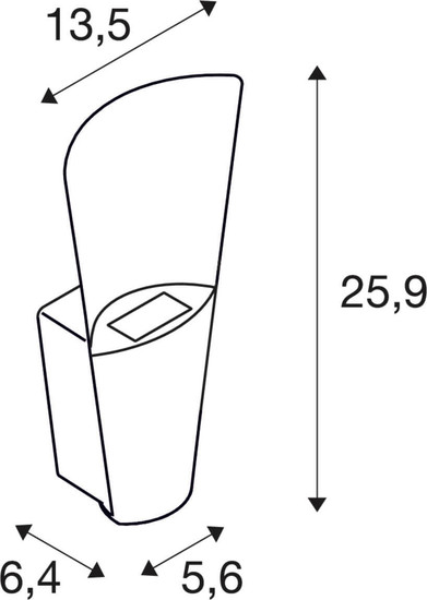 SLV 1011020 RASTERLYS WL UP/DOWN, Wandaufbauleuchte, konisch, 3000K, 16W, Phase, 45°, anthrazit