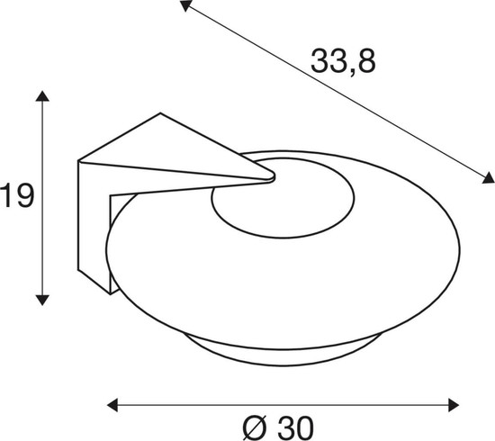 SLV 1011021 SEJERO, Wandaufbauleuchte, E27, anthrazit