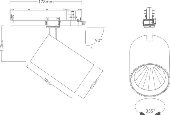 SLV 1011130 TRACKSPOT P, 3PH. 61 940 MB ML BK DALI SAN SLVtec