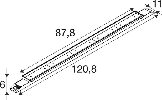 SLV 1011168 BATTEN INDUSTRY C, 1208 114 840 WB ML WH DALI SLVtec
