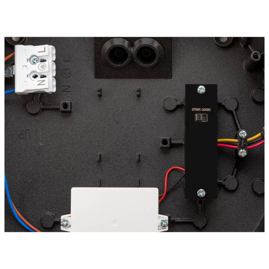 SLV 1011261 AINOS SLIDE WL, Wandaufbauleuchte, rund, Phase, 2700/3000K, 11W, IP65, schwarz