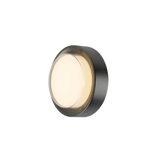 SLV 1011263 AINOS SLIDE WL, Wandaufbauleuchte, rund, Sensor, 2700/3000K, 11.5W, IP65, schwarz