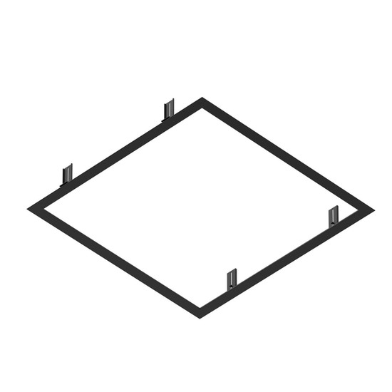 SLV 1011338 Recessed Mounting Frame, 600 BK SLVtec