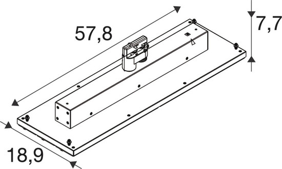 SLV 1011395 TRACK PANEL, 3PH. 120 830/840 WB ML BK SLVtec