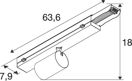 SLV 1011559 EASYLIGHT SPOT, 500 472 940 WB WH ML DALI2 SLVtec
