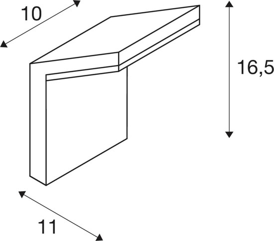 SLV 1011572 ORDI, WL, Wandaufbauleuchte, 2700/3000K, 6/8.5W, IP54, anthrazit