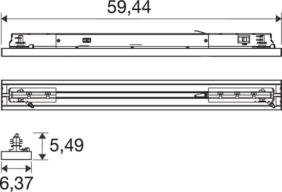 SLV 1011582 TRACK LINE S, 3-Phasen Spot, 39 830/835/840 DWB ML BK SLVtec