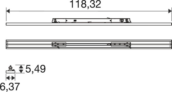 SLV 1011588 TRACK LINE M, 3-Phasen Spot, 84 830/835/840 DWB ML WH SLVtec