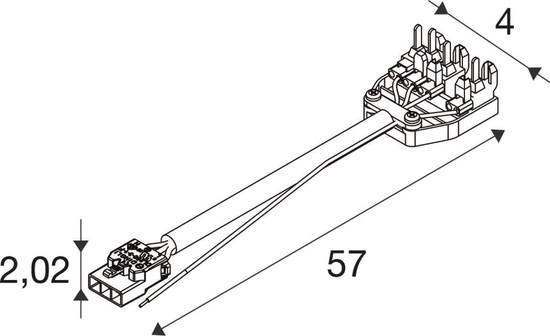SLV 1011661 RETRO, CON 4P006 Connector 4-Plug EM SLVtec