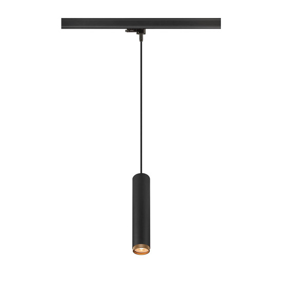 SLV 1011710 GRIP! L, 3-Phasen Pendelleuchte, QPAR51, GU10, schwarz / goldfarben